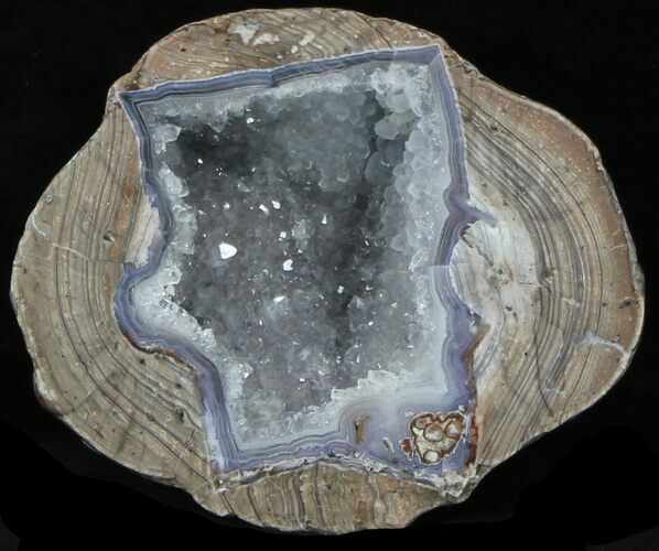 Crystal Filled Dugway Geode (Polished Half) #33144